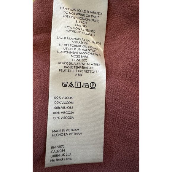 NWT Size XS - Maeve Asymmetrical Tie-Waist Satin Midi Dress (NWT US$178) - Picture 7 of 16